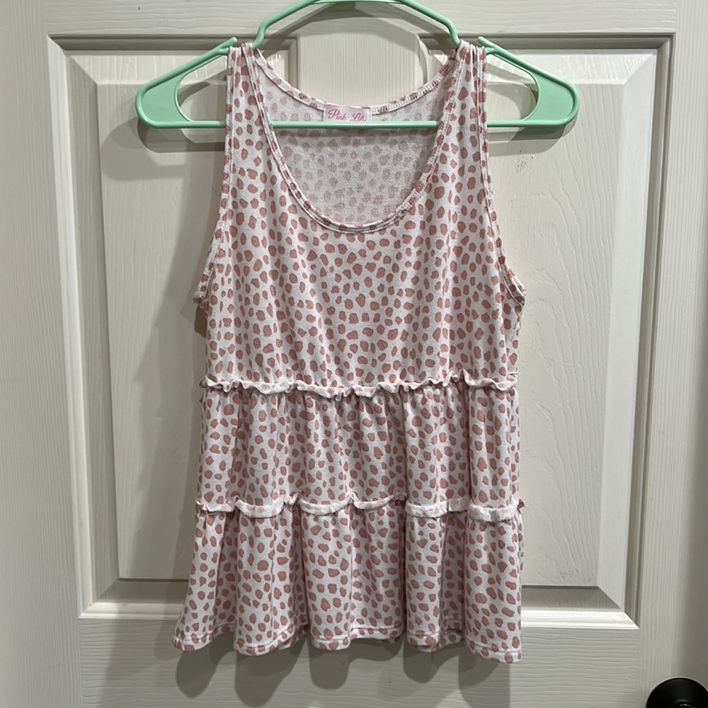 Pink Lily tank top | Size Small
